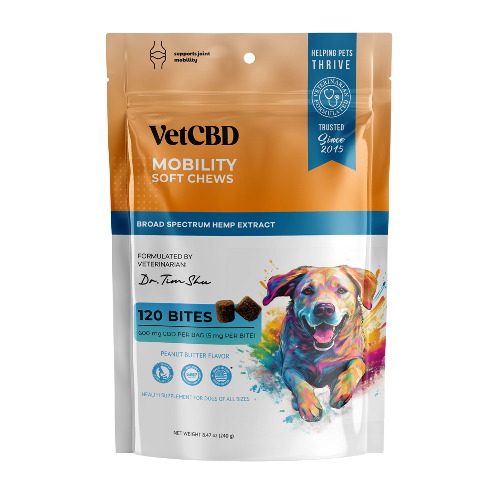 VetCBD Peanut Butter Mobility Chew 120 Pack