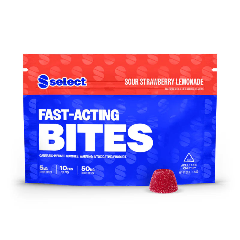 Select Sour Strawberry Lemonade Fast-acting Gummies 5mg