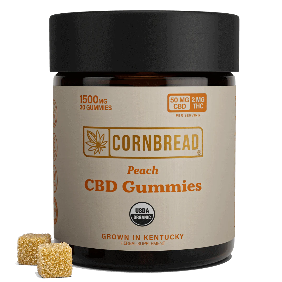 Cornbread Peach CBD Gummies