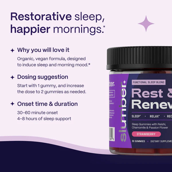 Slumber Rest & Renew Mushroom Sleep Gummies