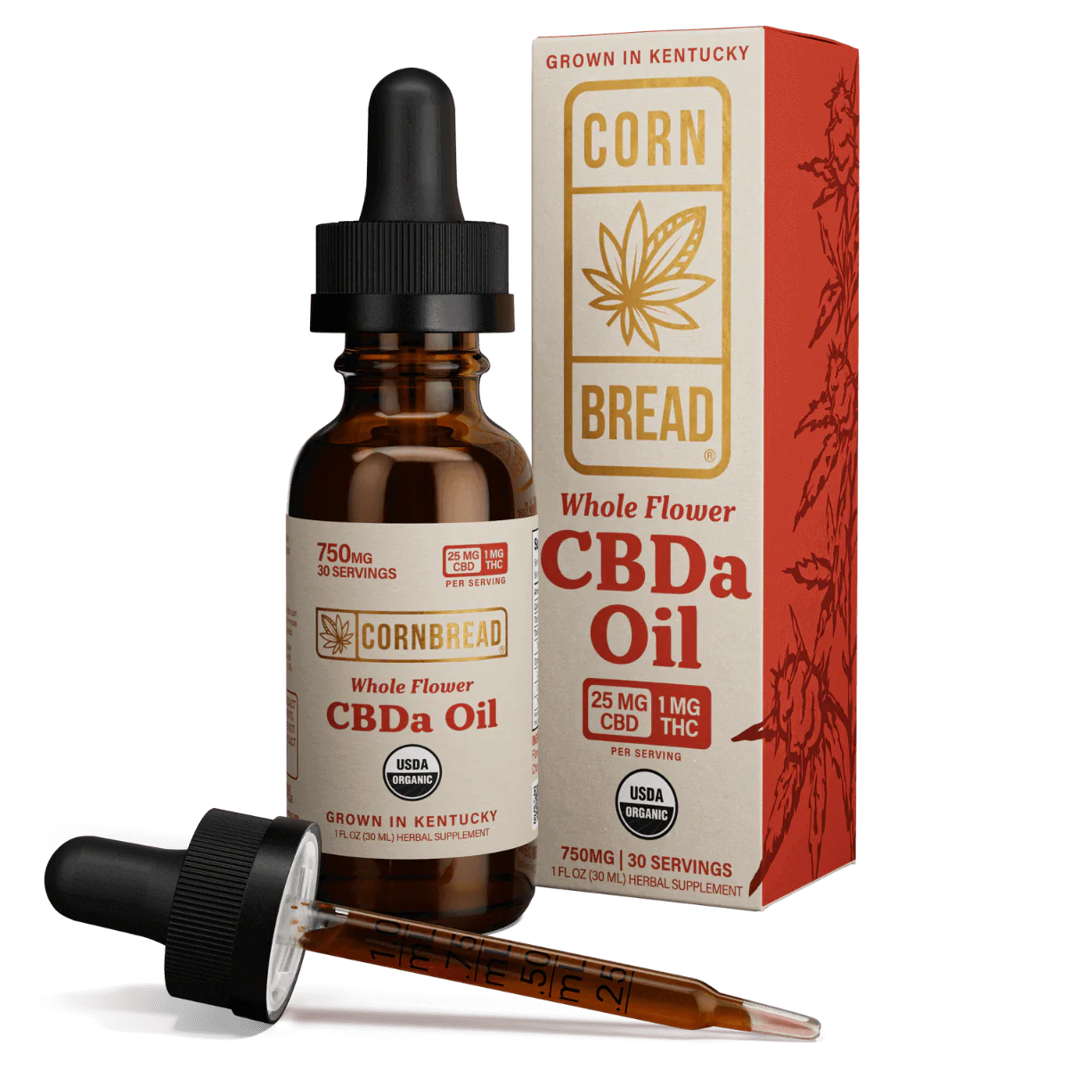 Cornbread Whole flower USDA Organic CBDa Oil 1 oz