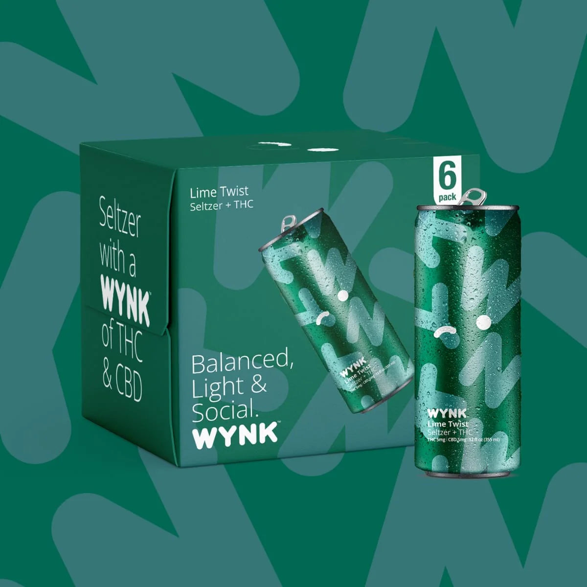 Wynk Lime Twist Ratioed Seltzer 5mg