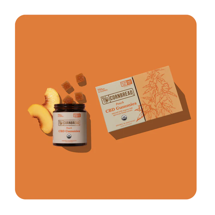 Cornbread Peach CBD Gummies