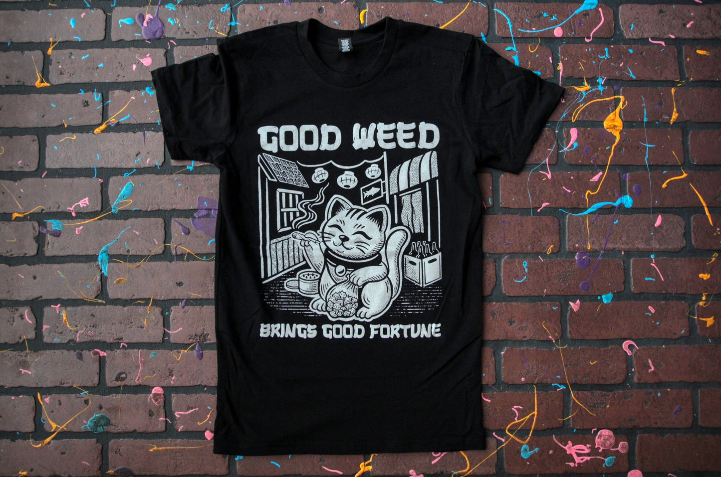 Felinious Good Weed Brings Good Fortune Shirt