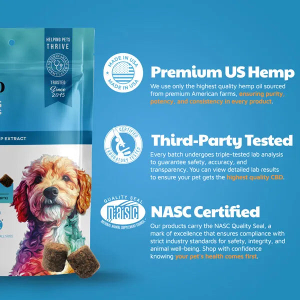 VetCBD Peanut Butter Calming Chew 120 Pack