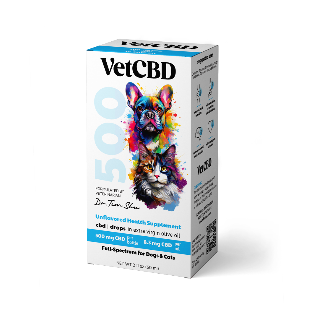 VetCBD Unflavored Daily Relief Tincture 500mg CBD