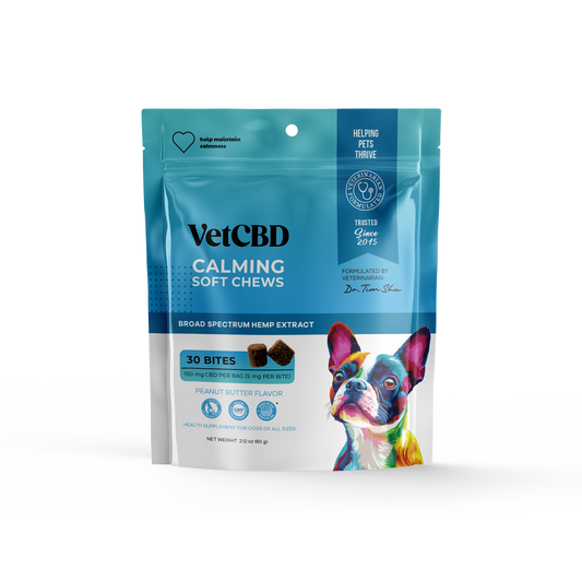 VetCBD Peanut Butter Calming Chew 30 Pack