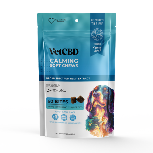 VetCBD Peanut Butter Calming Chew 60 Pack