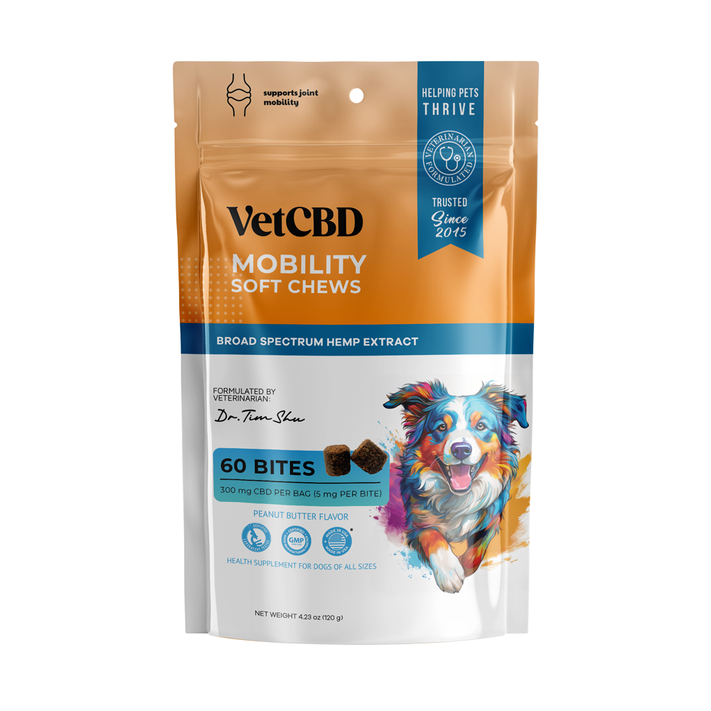 VetCBD Peanut Butter Mobility Chew 60 Pack