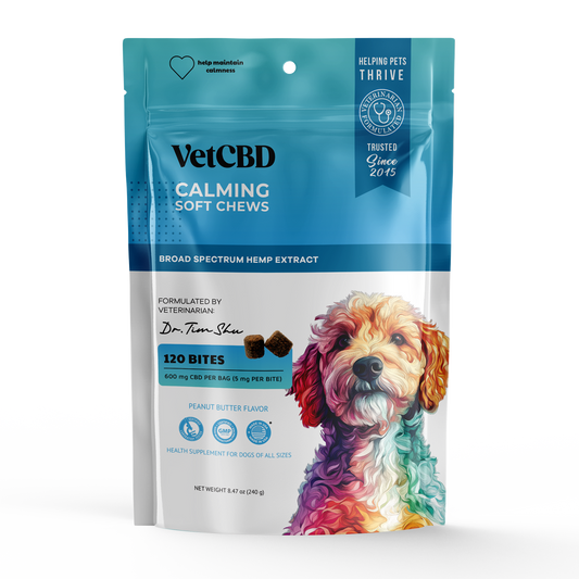 VetCBD Peanut Butter Calming Chew 120 Pack