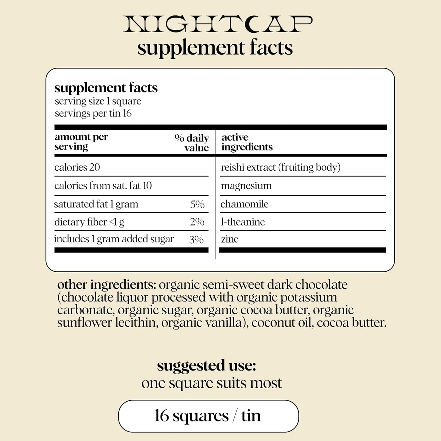 Alice Mushrooms Nightcap Chocolate