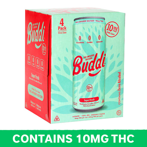 Buddi 10mg Super Fresh Watermelon Cucumber Seltzer