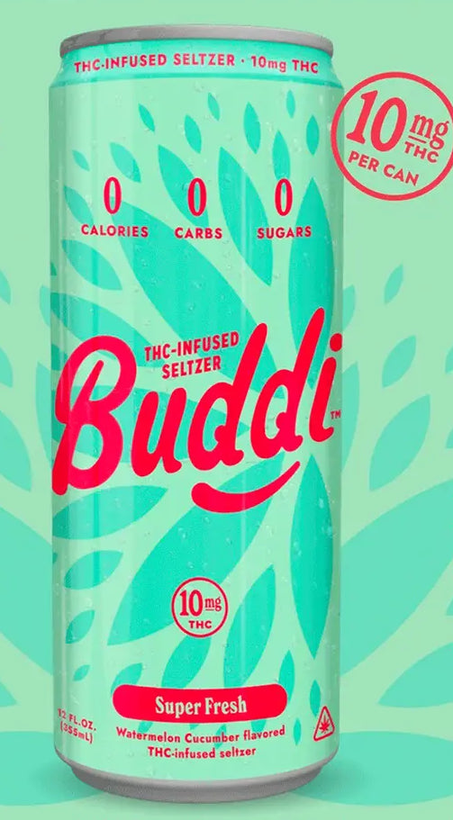 Buddi 10mg Super Fresh Watermelon Cucumber Seltzer