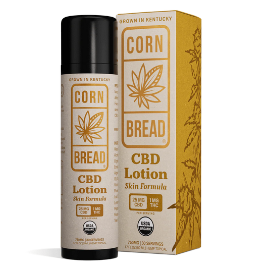 Cornbread CBD Lotion Skin Formula 25mg CBD 1mg THC