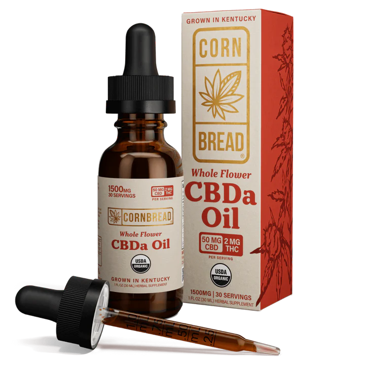 Cornbread Whole flower USDA Organic CBDa Oil 1 oz