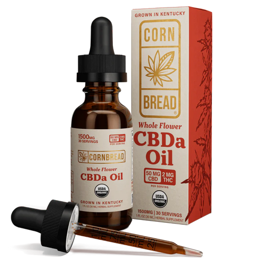 Cornbread Whole flower USDA Organic CBDa Oil 1 oz