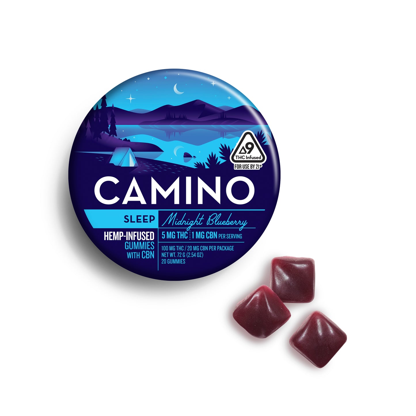 Camino Sleep Blueberry Gummies 5mg