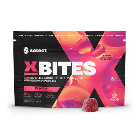 Select Strawberry X-Bites Gummies 10mg