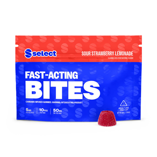 Select Sour Strawberry Lemonade Fast-acting Gummies 5mg
