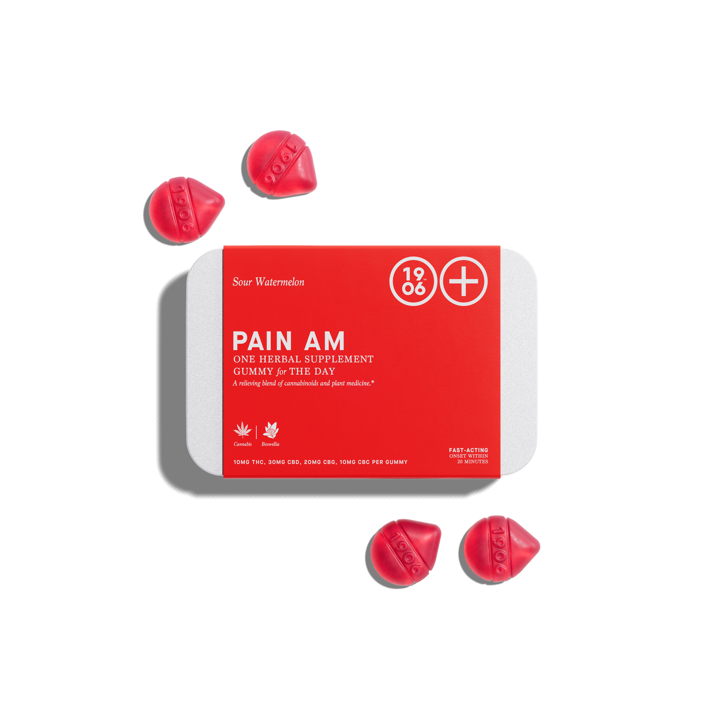 1906 Pain AM Gummies 10mg
