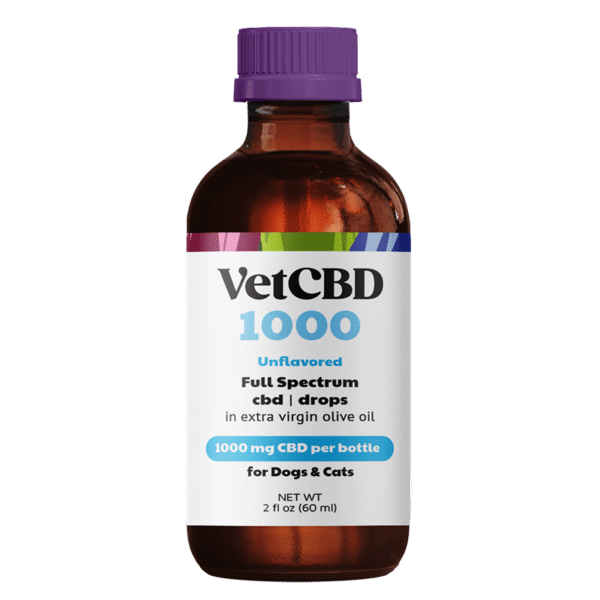 VetCBD Unflavored Daily Relief Tincture 1000mg CBD