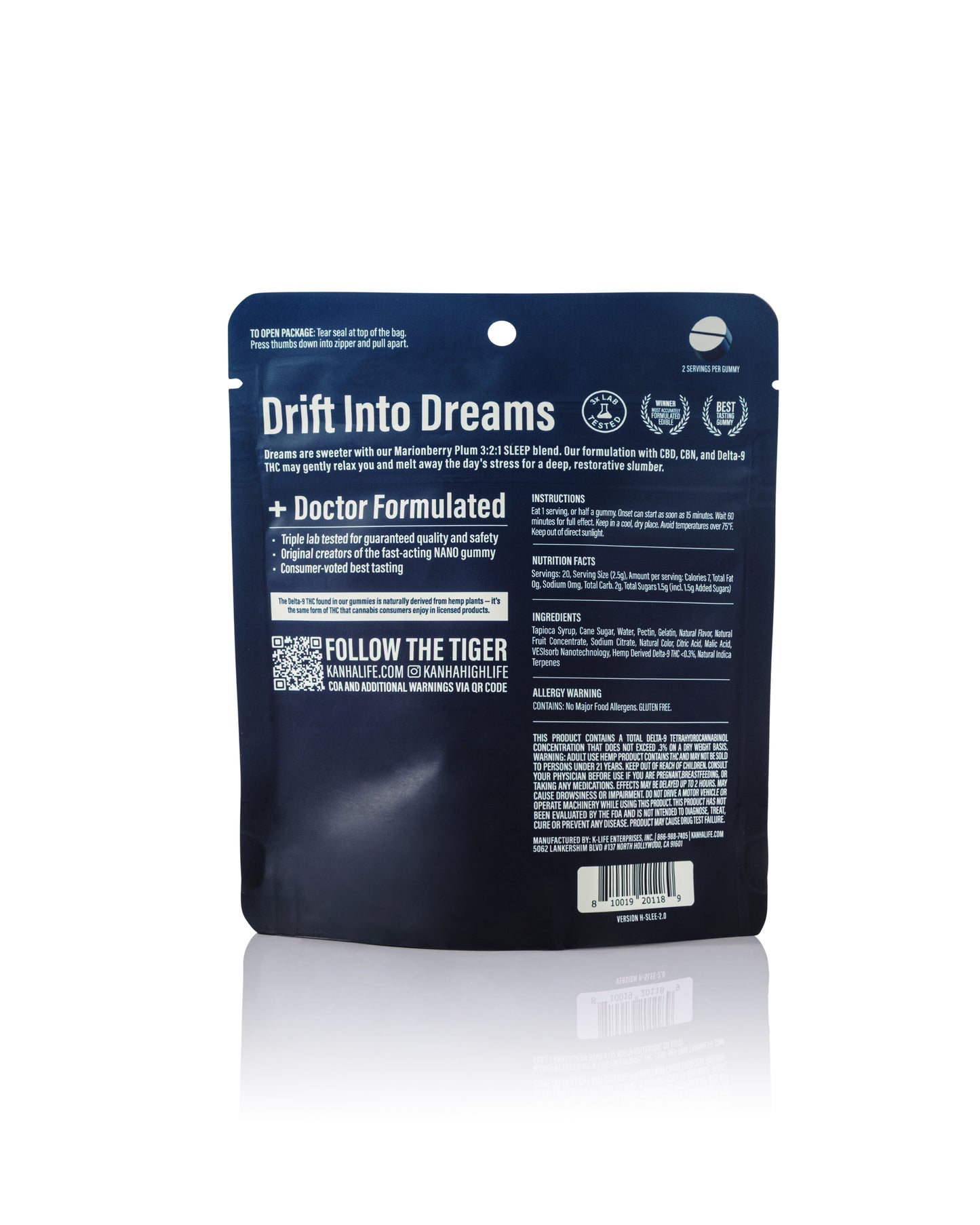 Kanha Marionberry Plum Sleep Gummies 10mg