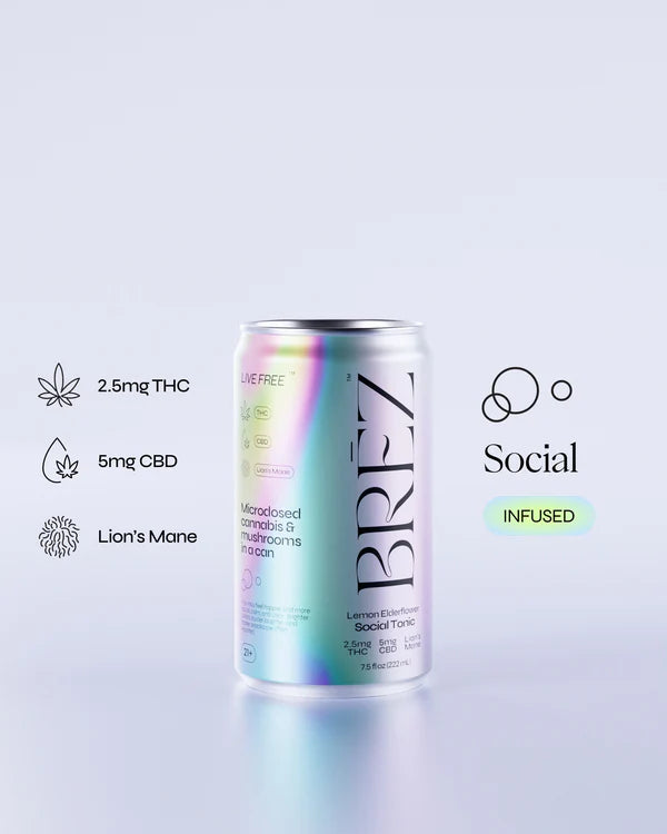 Brez Lemon Elderflower Single Tonic 2.5mg