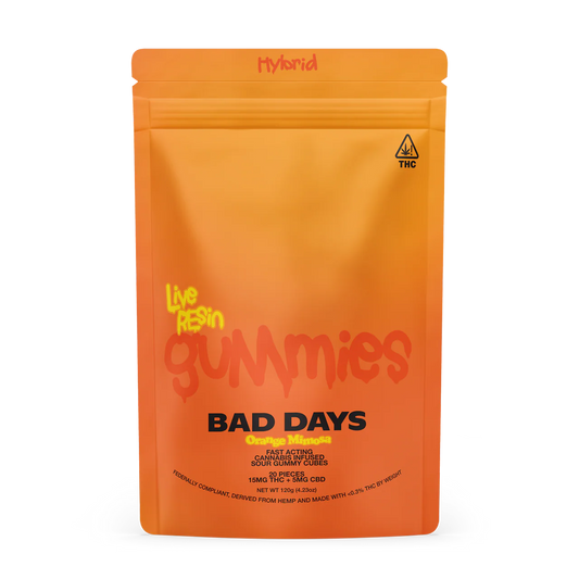 Bad Days Orange Mimosa Live Resin Gummies 15mg