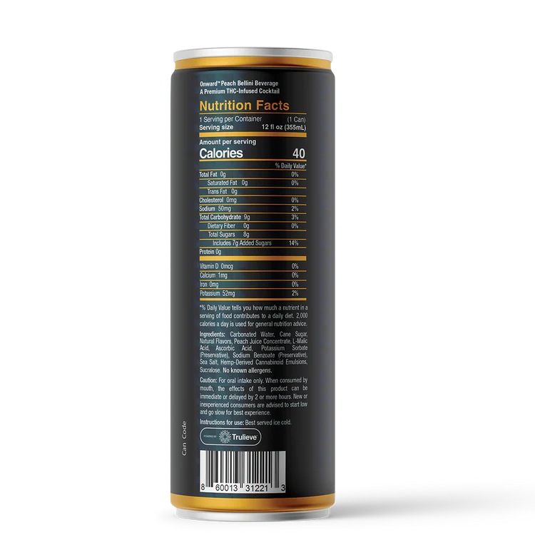 Onward Peach Bellini Seltzer 3mg