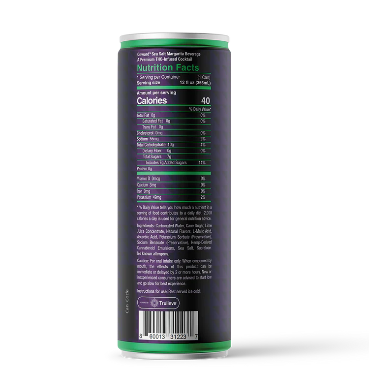 Onward Sea Salt Margarita Seltzer 5mg