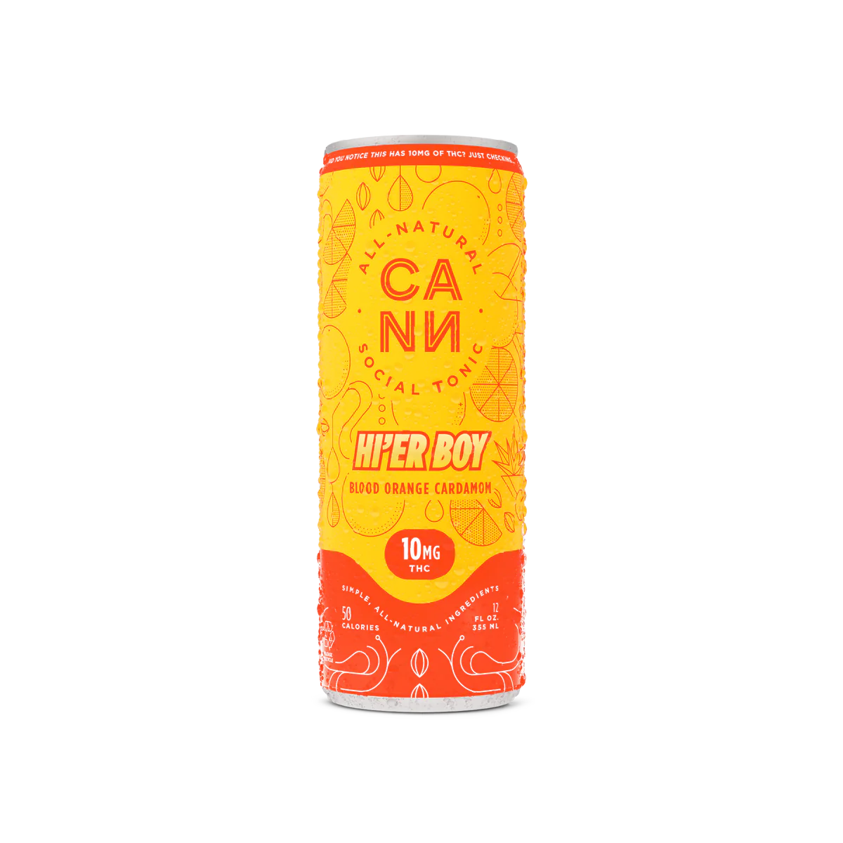 Cann Blood Orange Cardamom Hi'er Boy Seltzer 10mg