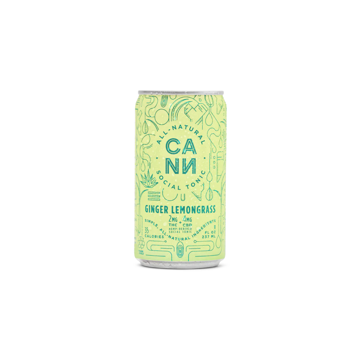 Cann Ginger Lemongrass Seltzer 2mg
