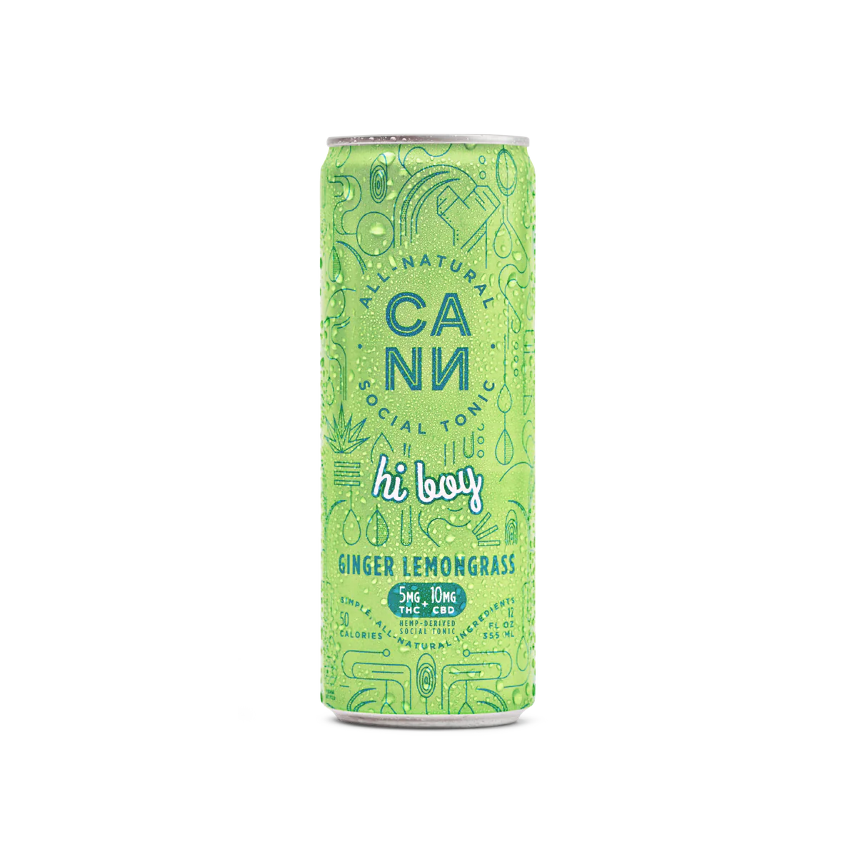 Cann Ginger Lemongrass Hi Boy Seltzer 5mg