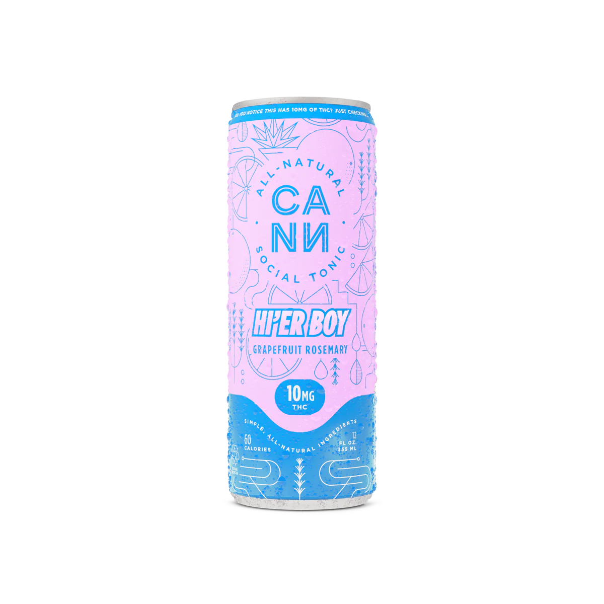 Cann Grapefruit Rosemary Hi'er Boy Seltzer 10mg