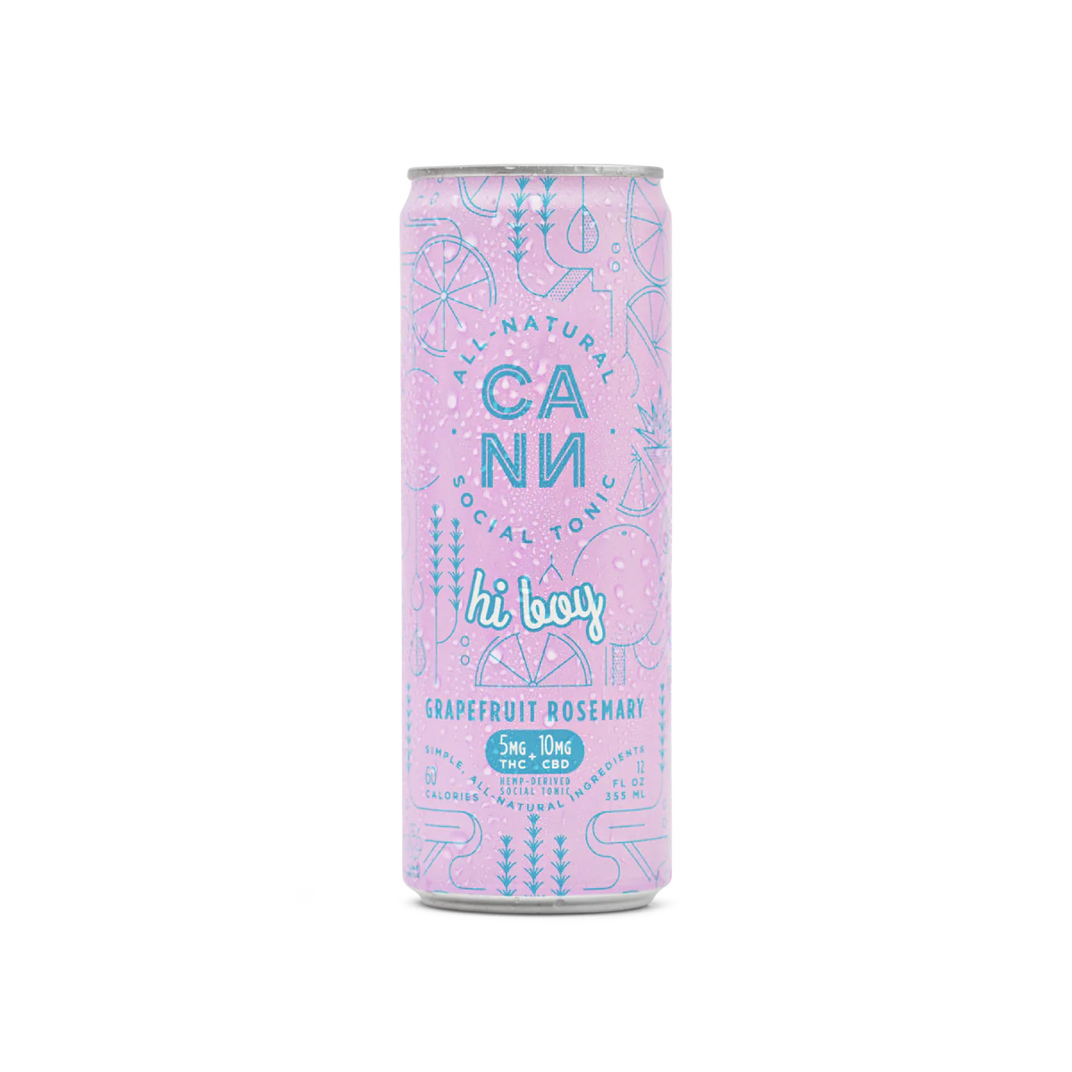 Cann Grapefruit Rosemary Hi Boy Seltzer 5mg