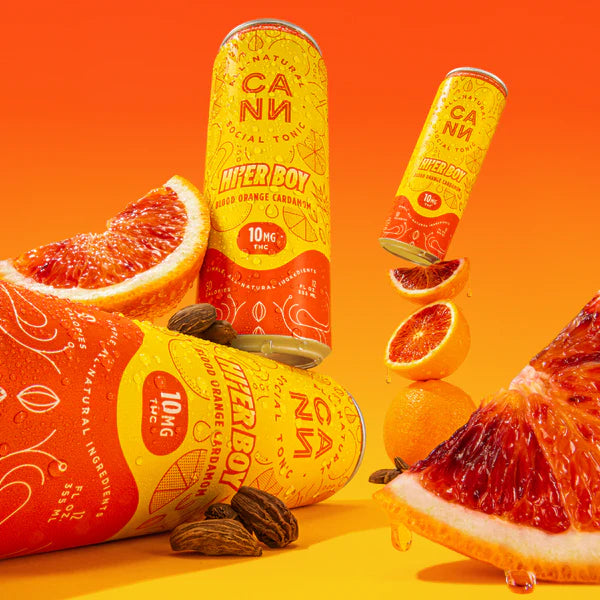 Cann Blood Orange Cardamom Hi'er Boy Seltzer 10mg