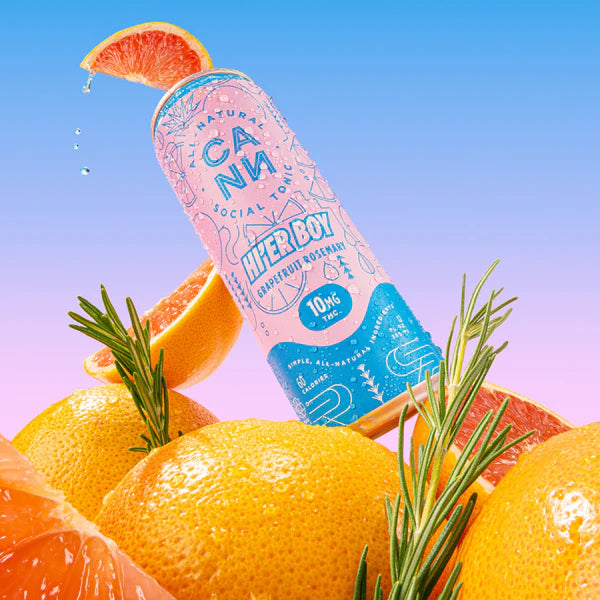 Cann Grapefruit Rosemary Hi'er Boy Seltzer 10mg