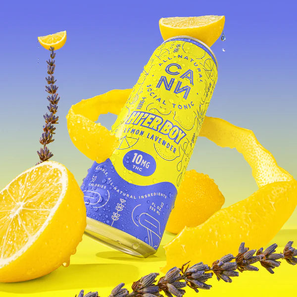 Cann Lemon Lavendar Hi'er Boy Seltzer 10mg