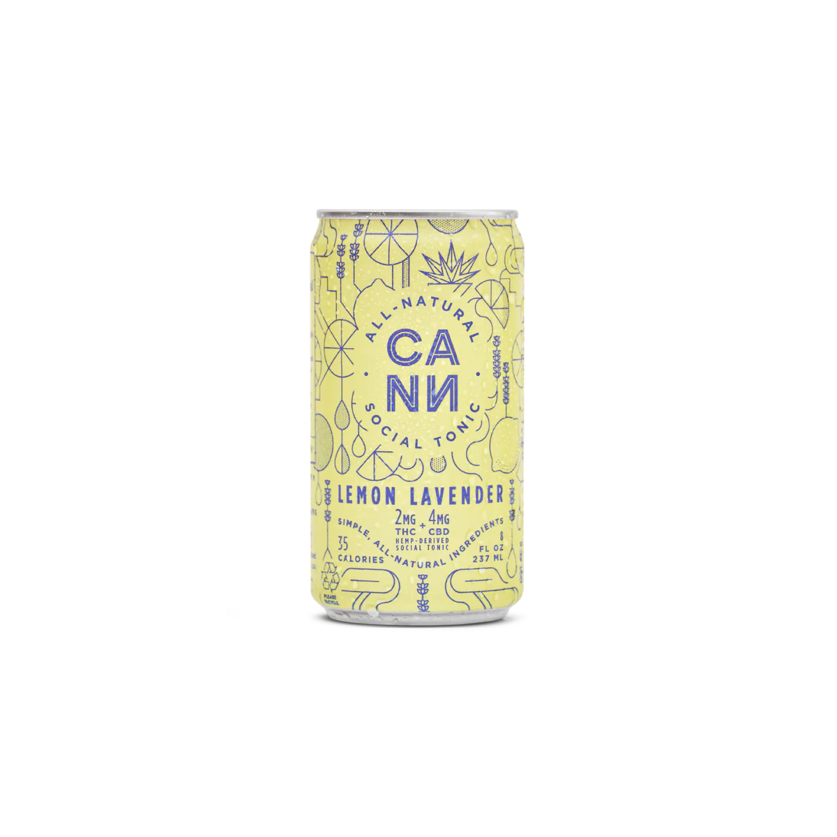 Cann Lemon Lavendar Seltzer 2mg