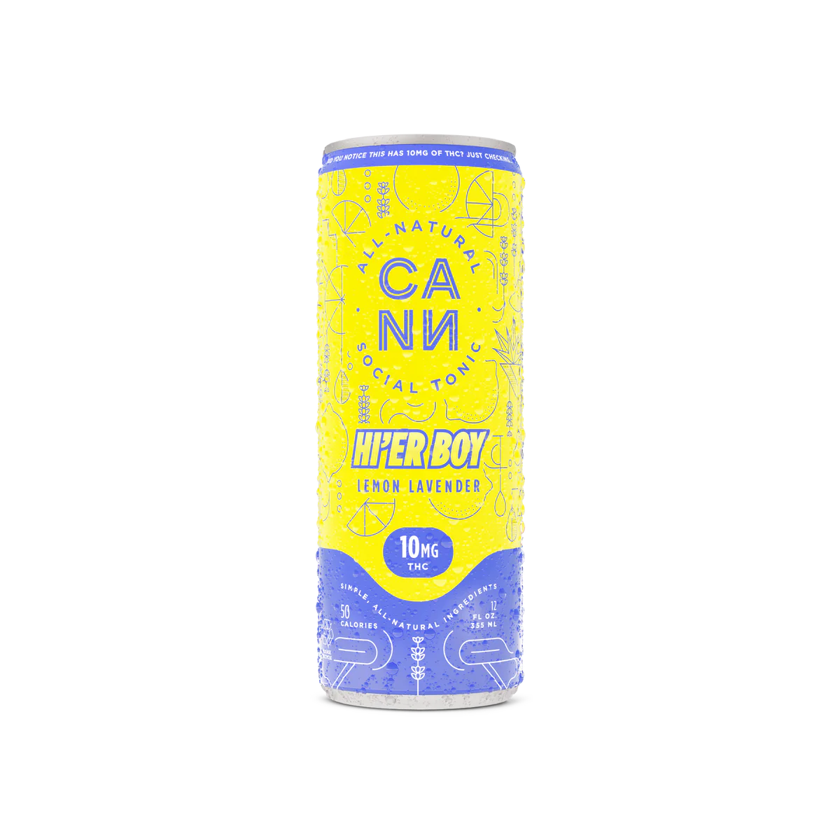 Cann Lemon Lavendar Hi'er Boy Seltzer 10mg