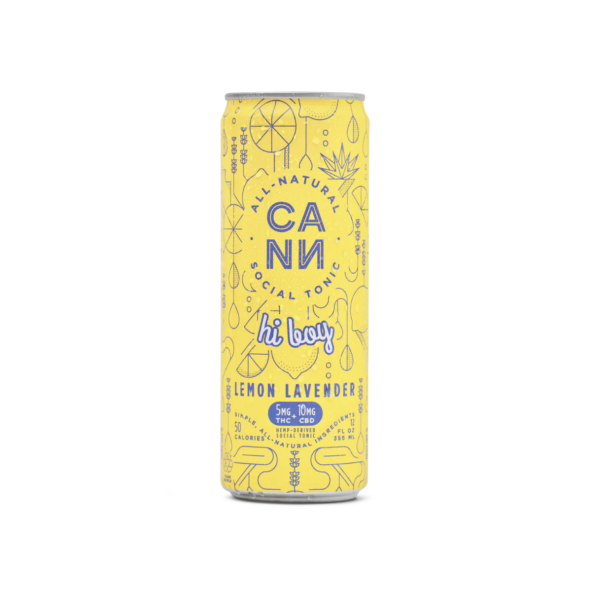 Cann Lemon Lavendar Hi Boy Seltzer 5mg