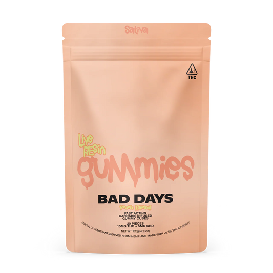 Bad Days Peach Diesel Live Resin Gummies 15mg