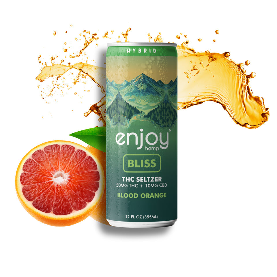 Enjoy Hemp Bliss Blood Orange Seltzer 50mg