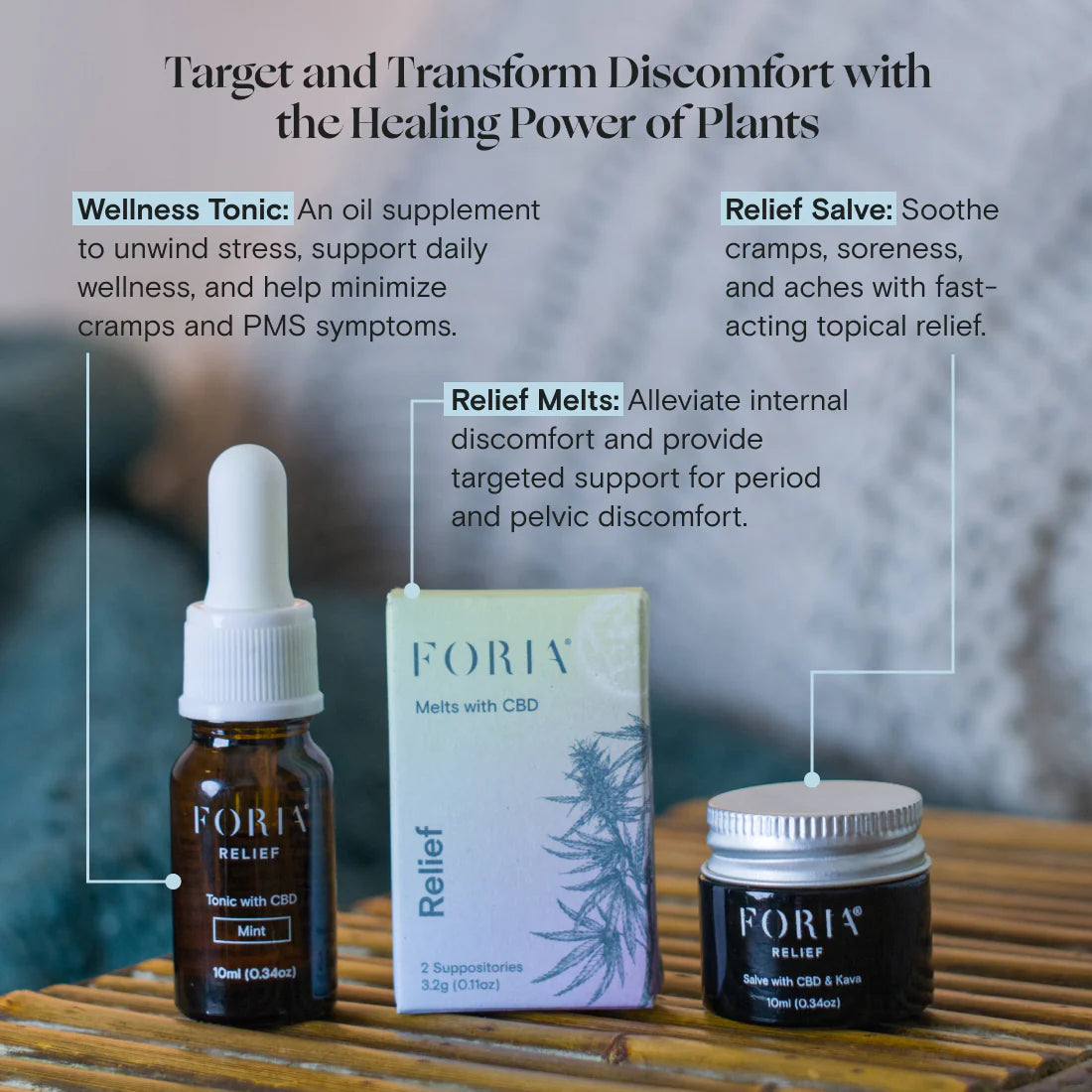 Foria Relief Salve with CBD & Kava 50ml