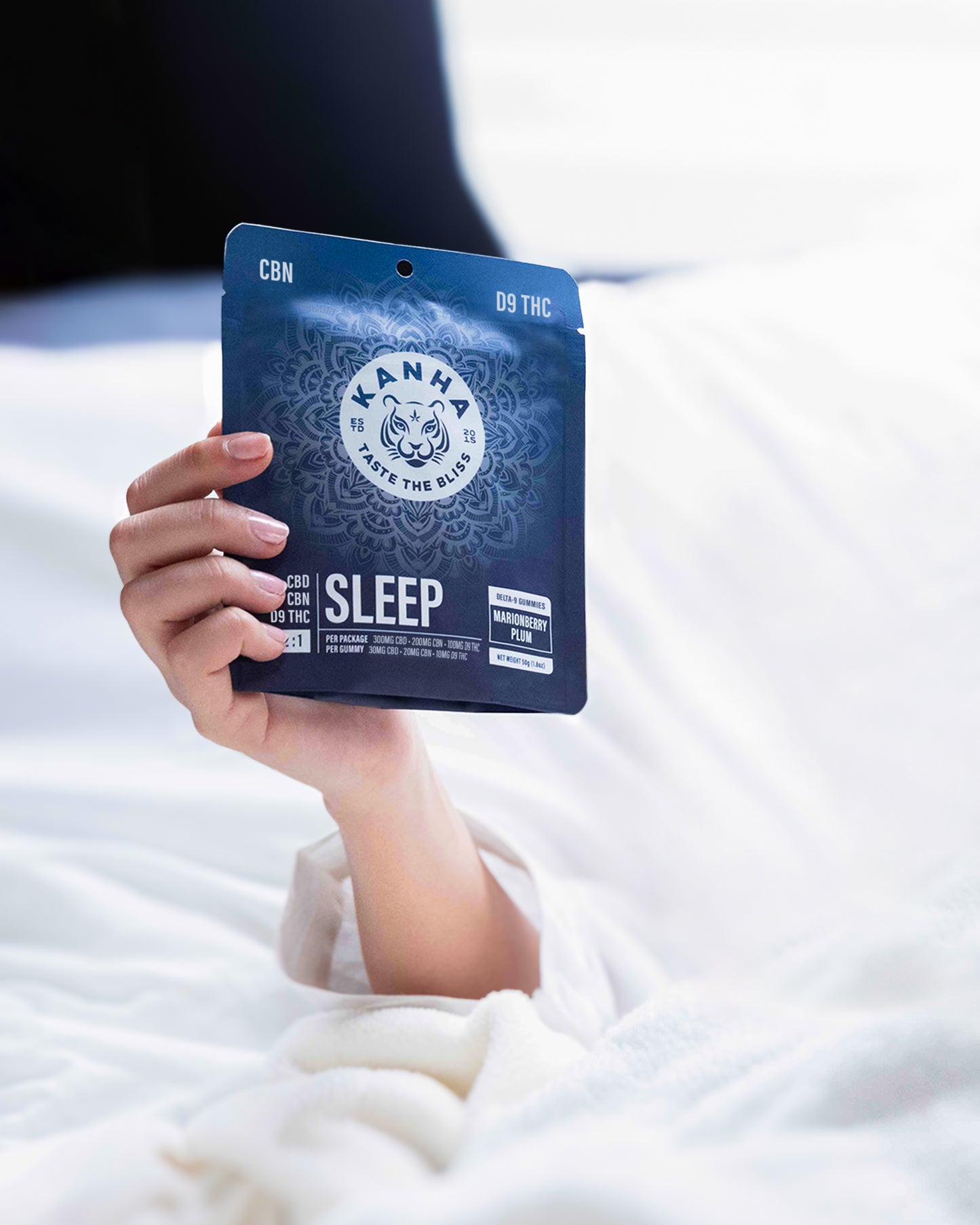 Kanha Marionberry Plum Sleep Gummies 10mg