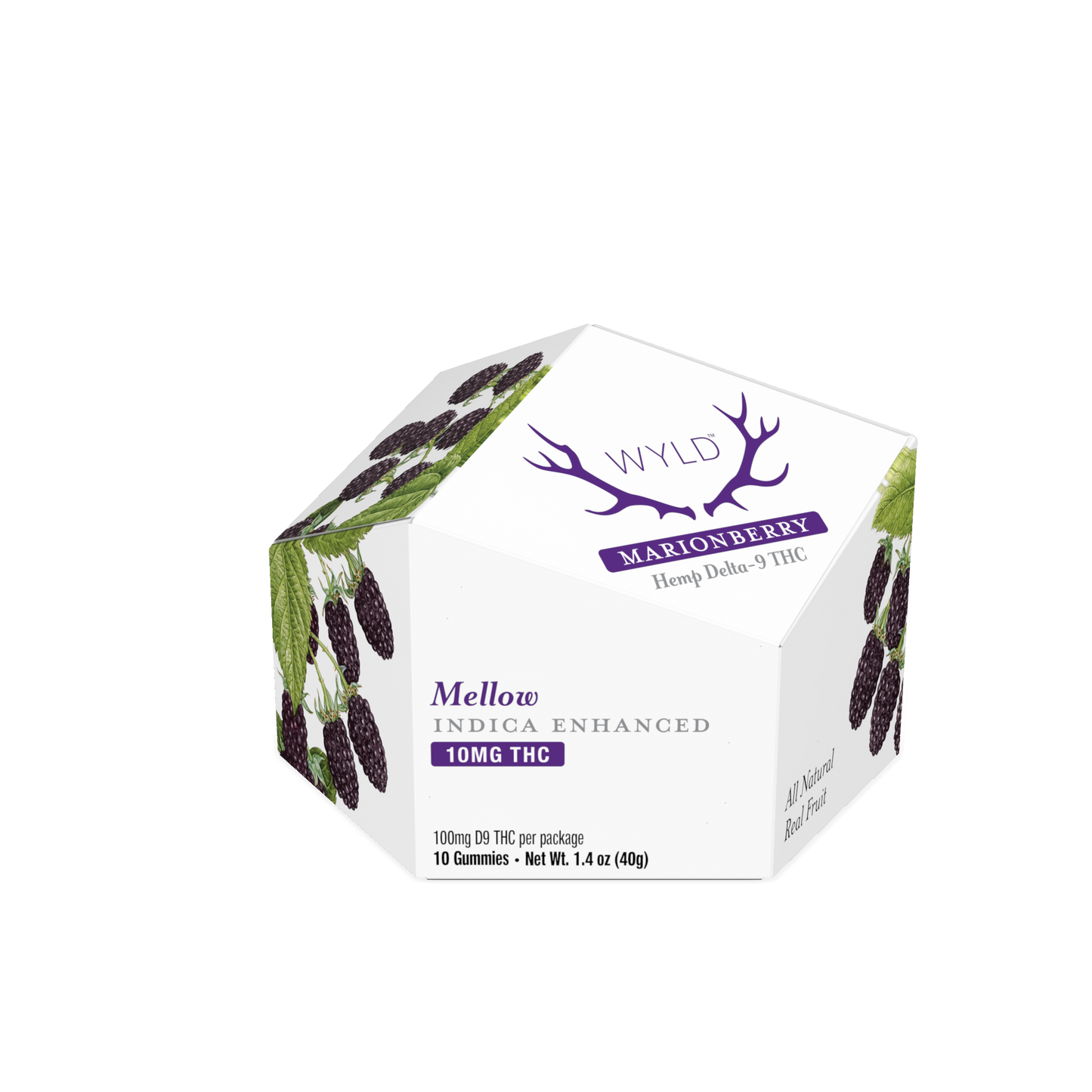 Wyld Mellow Marionberry Gummies 10mg