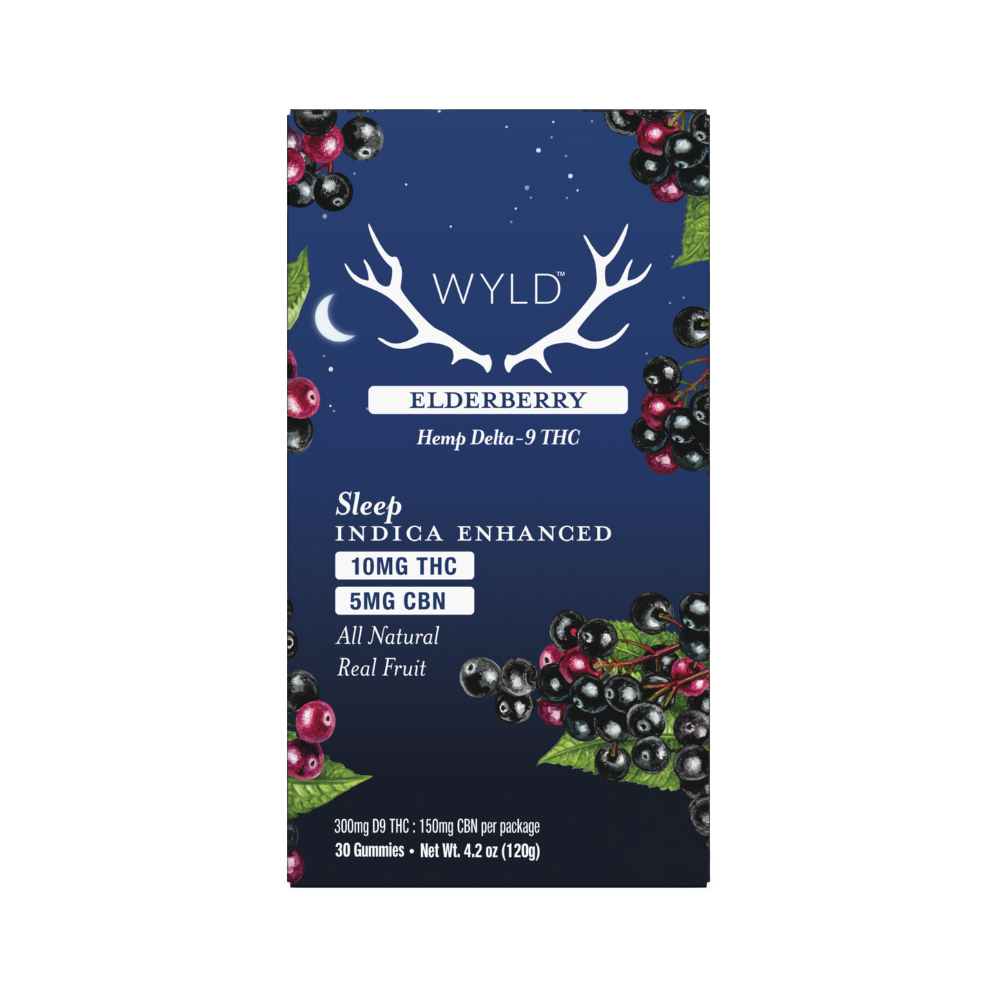 Wyld Sleep Elderberry Ratioed Gummies 10mg