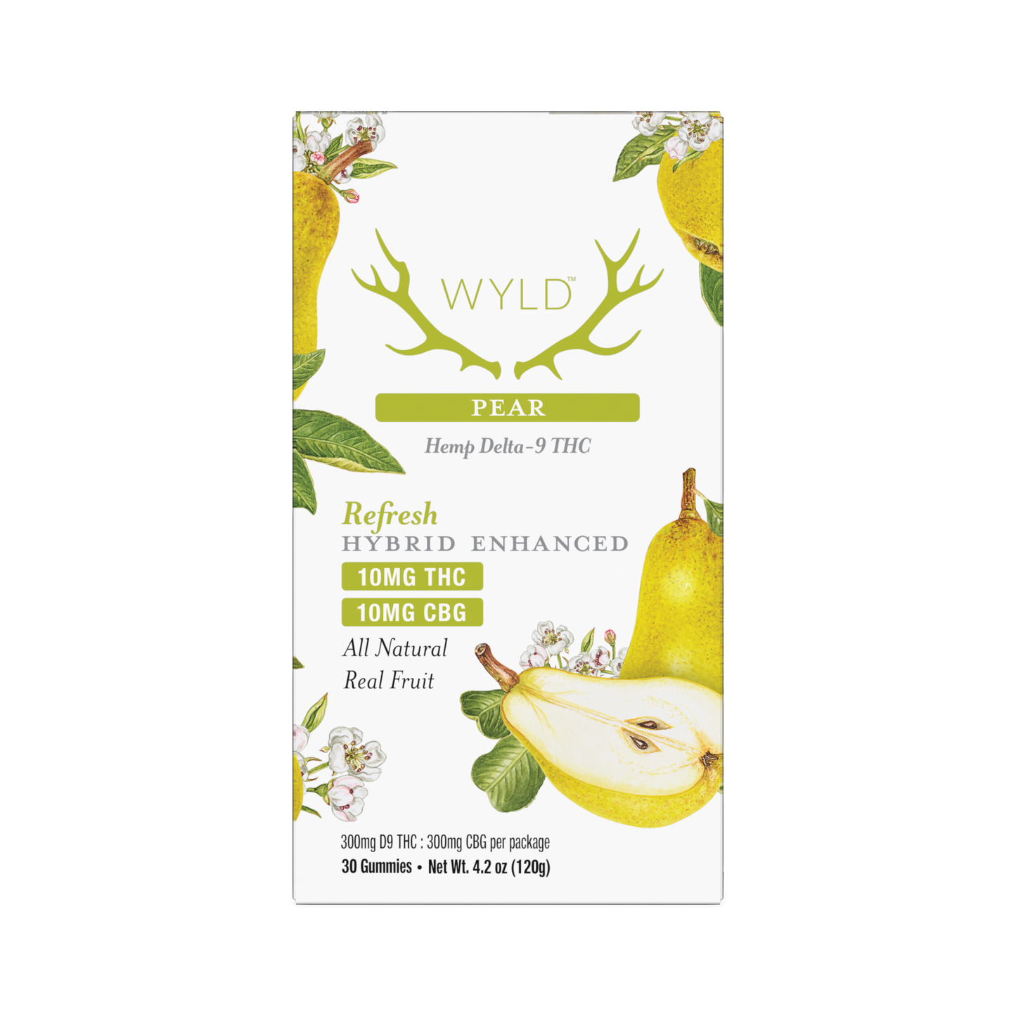 Wyld Refresh Pear Ratioed Gummies 10mg