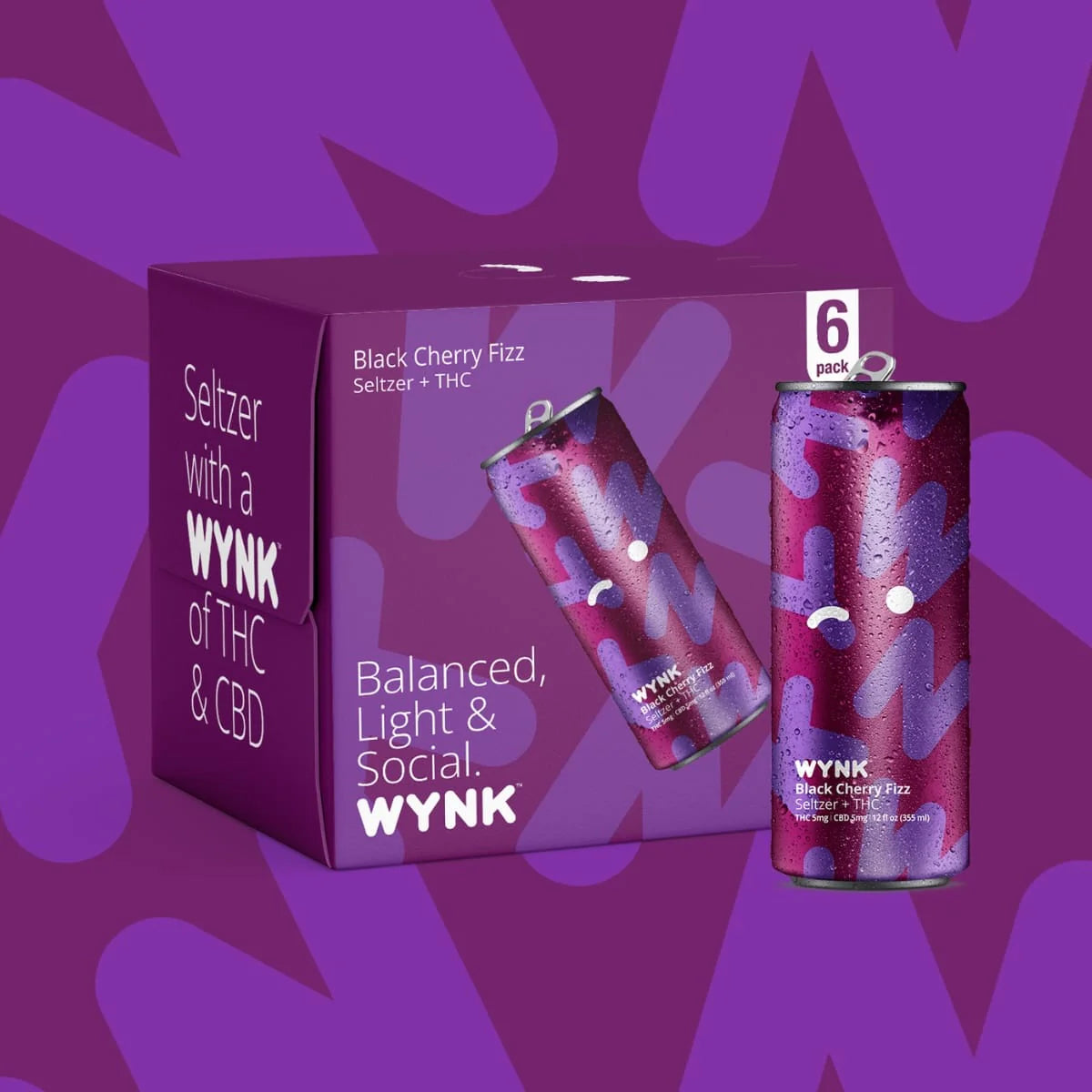 Wynk Black Cherry Fizz Ratioed Seltzer 5mg