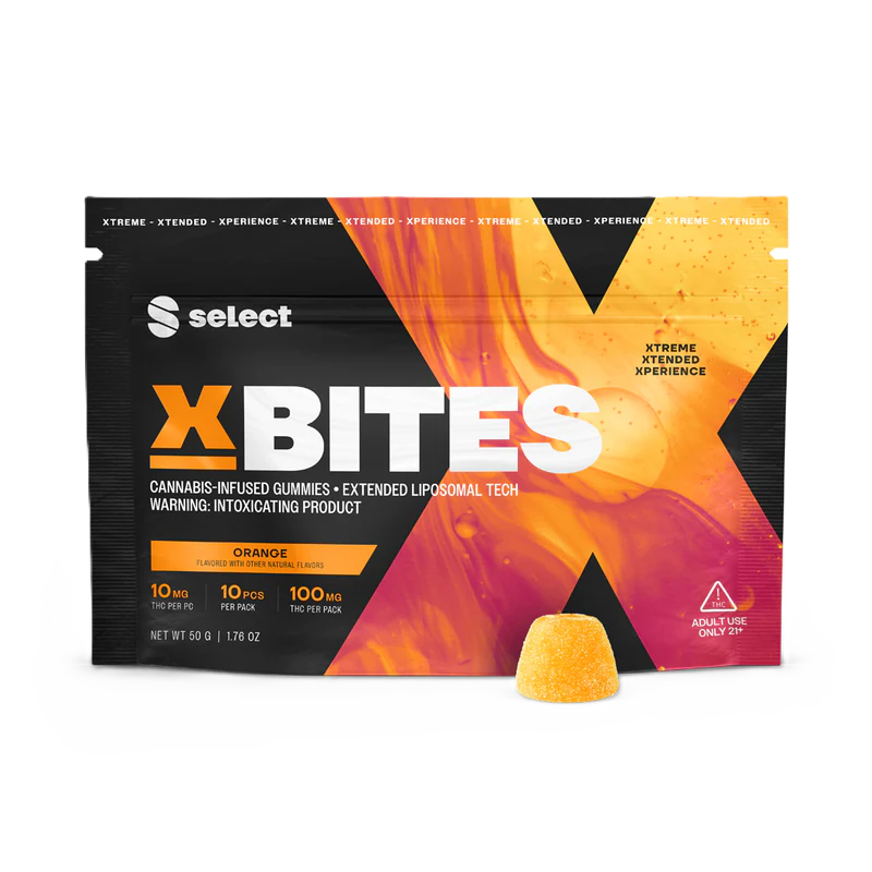 Select Orange X-Bites Gummies 10mg